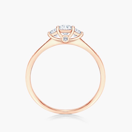 Pierścionek zaręczynowy Dream: różowe złoto, diamenty